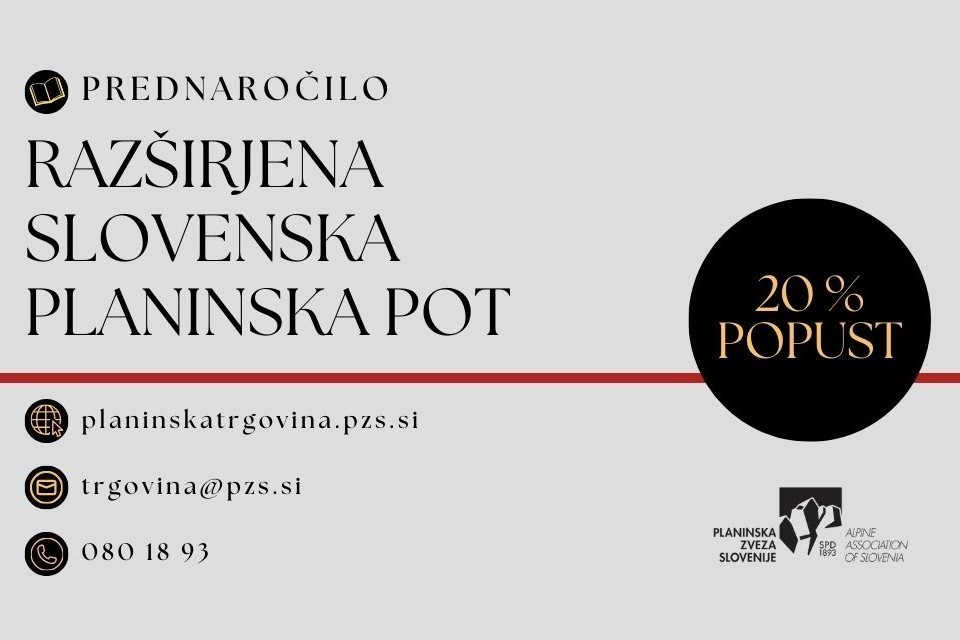 Razširjena slovenska planinska pot | prednaročilo prenovljenega vodnika